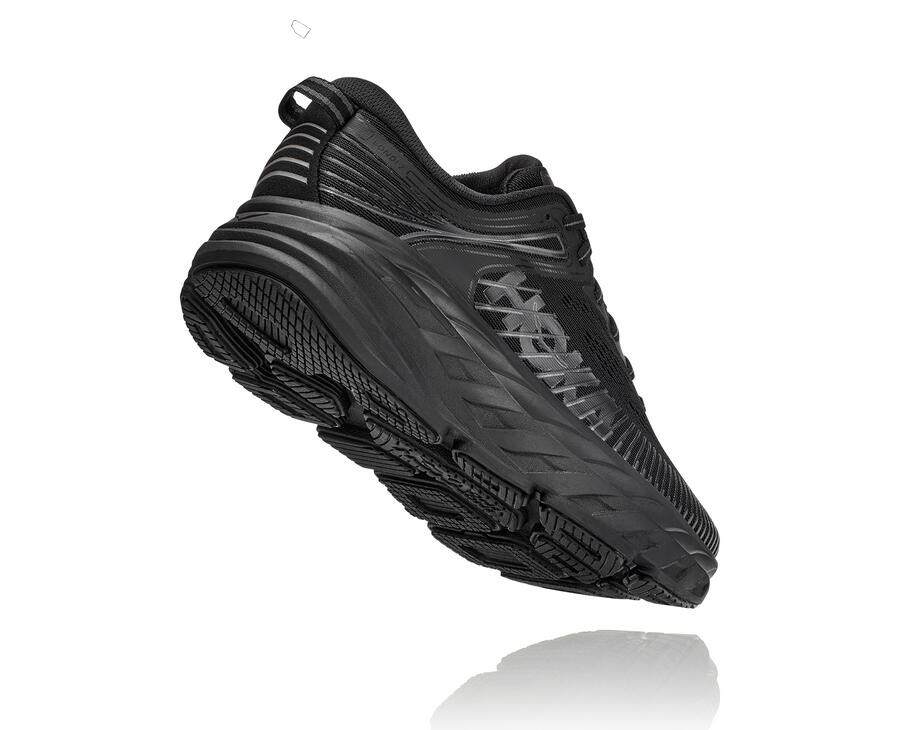 Hoka One One Running Shoes Womens Black - Bondi 7 - 25178EYZV